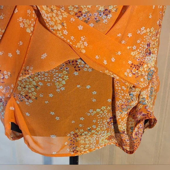 CAbi Orange Floral Tank Top - Picture 5 of 7